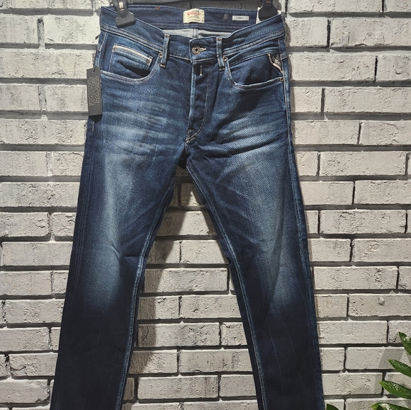 Replay Jeans Men's 32×32 Blue - Picture 1 of 9